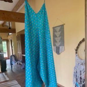 One of a Kind Silk Sari Onesie Jumpsuit